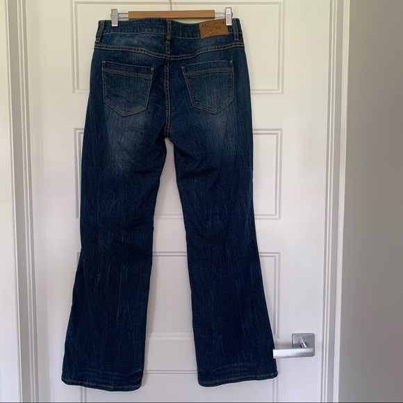 Esprit - Smart Straight Distressed Dark Blue Jeans - Size 32 - Picture 3 of 14